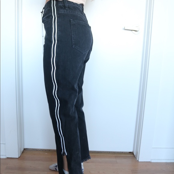 Black denim jeans with zippers - Picture 2 of 4